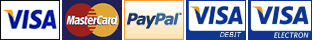 We Accept Visa, Mastercard,Switch,Maestro,Solo,Visa Electron and Delta.